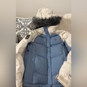 The North Face Gray and Blue Jacket rare to find!